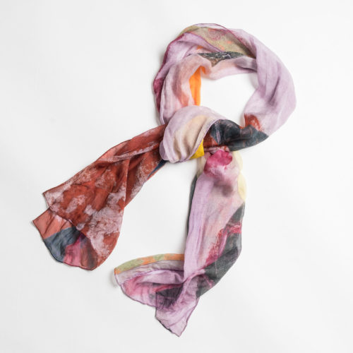 Silk Scarf based on "Untitled" painting by artist Kevin White.