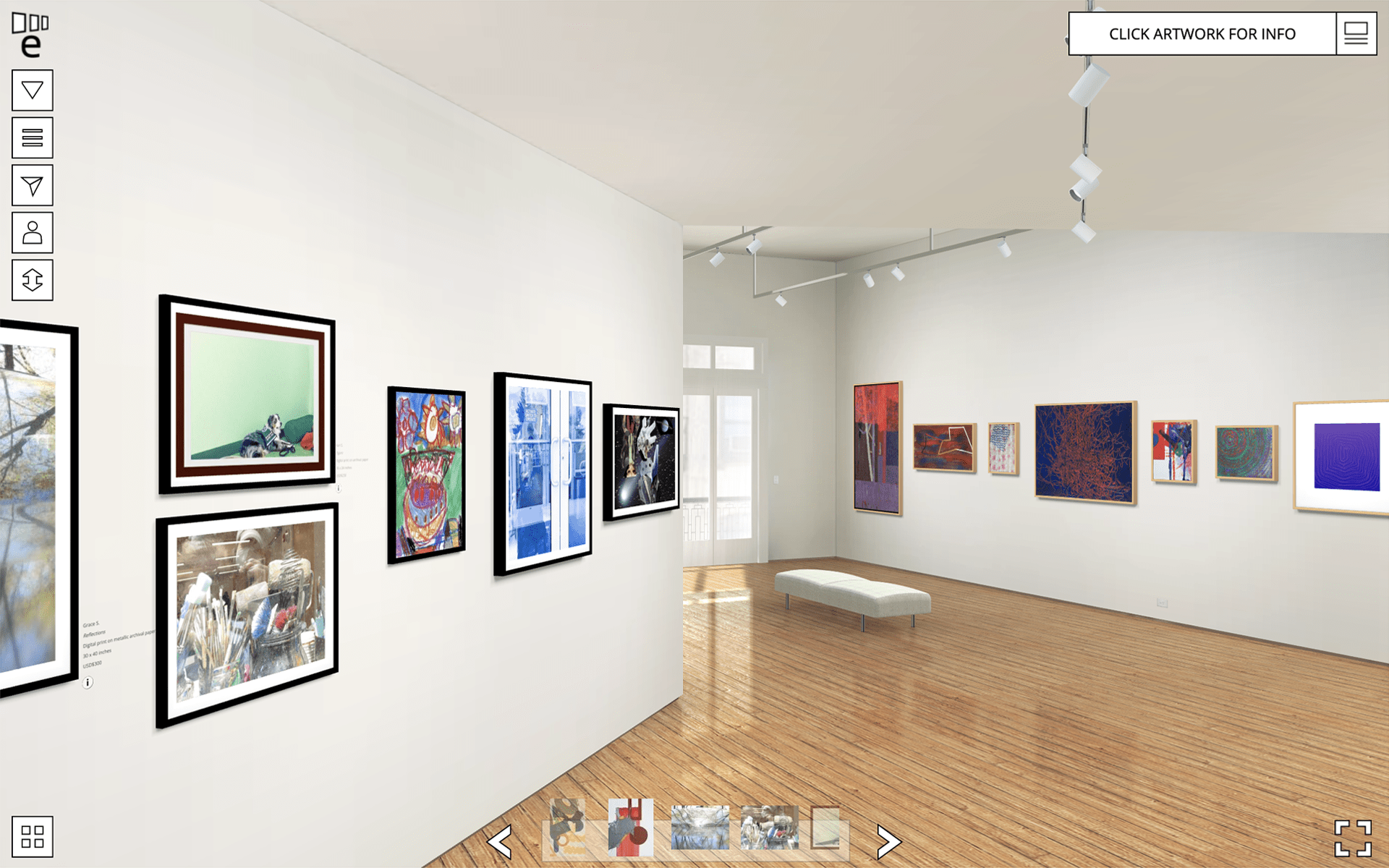 Virtual gallery with paintings exhibited at Rutgers NJMS Collaborative ARTS Exhibit in 2022.
