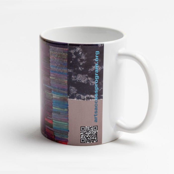 Mug based on "Untitled" painting by artist Kevin White.