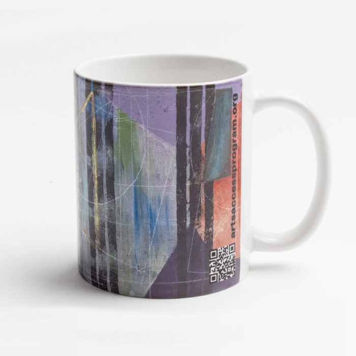Mug based on "Untitled" painting by artist Mike Martin.