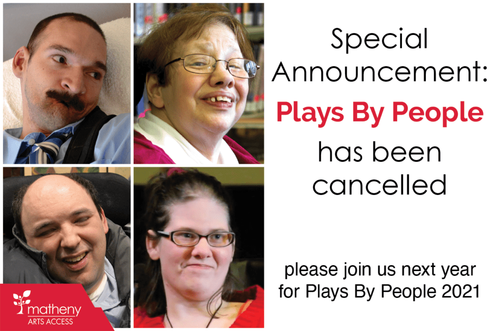 Plays By People 2020 event cancellation announcement.