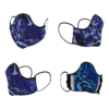 Face coverings based on painting by artist Cheryl Chapin titled "The Blues".