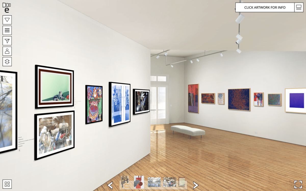 New Jersey Collaborative ARTS Exhibit 2022 virtual gallery with exhibited paintings.