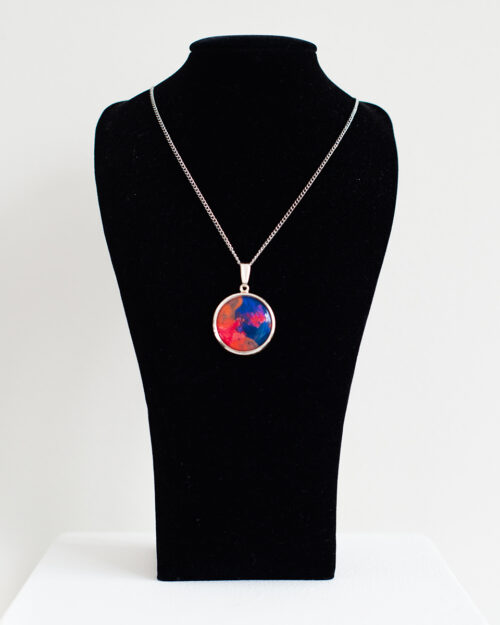 Silver-plated necklace by Amy Myers.