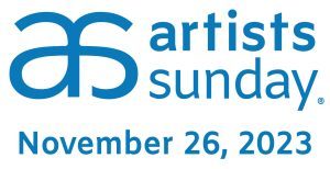 Artists Sunday 2023 logo, horizontal orientation.