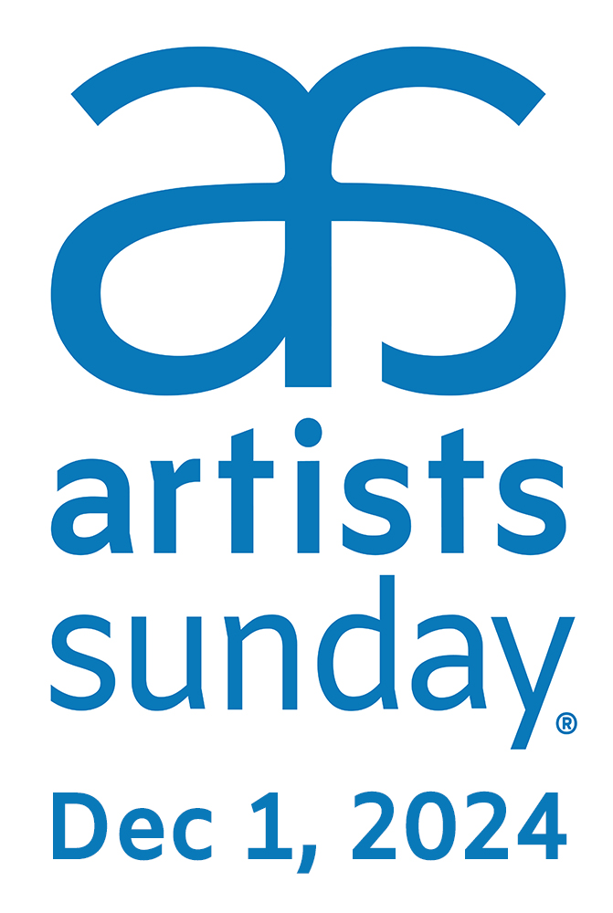 Artists Sunday 2024 vertical logo