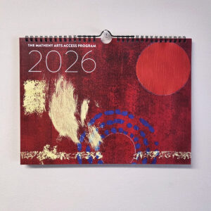 Front of the 2026 Arts Access wall calendar.