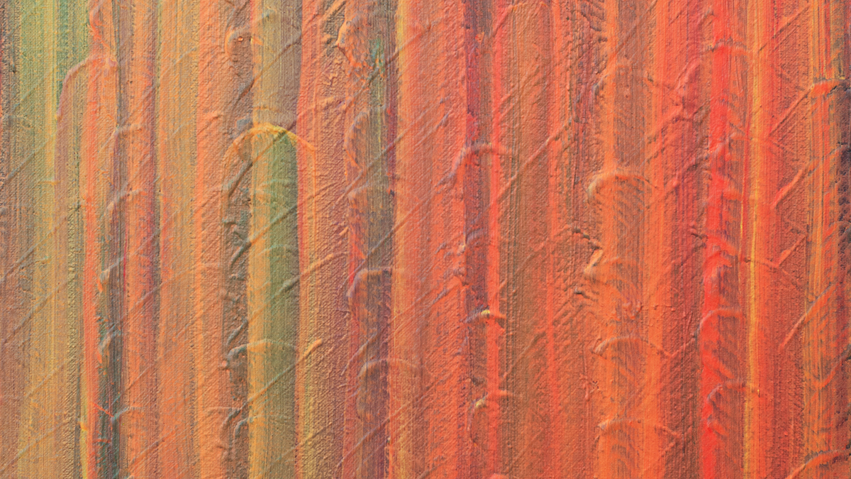 Detail from "Autumn," an abstract acrylic painting by Phil Fisher.