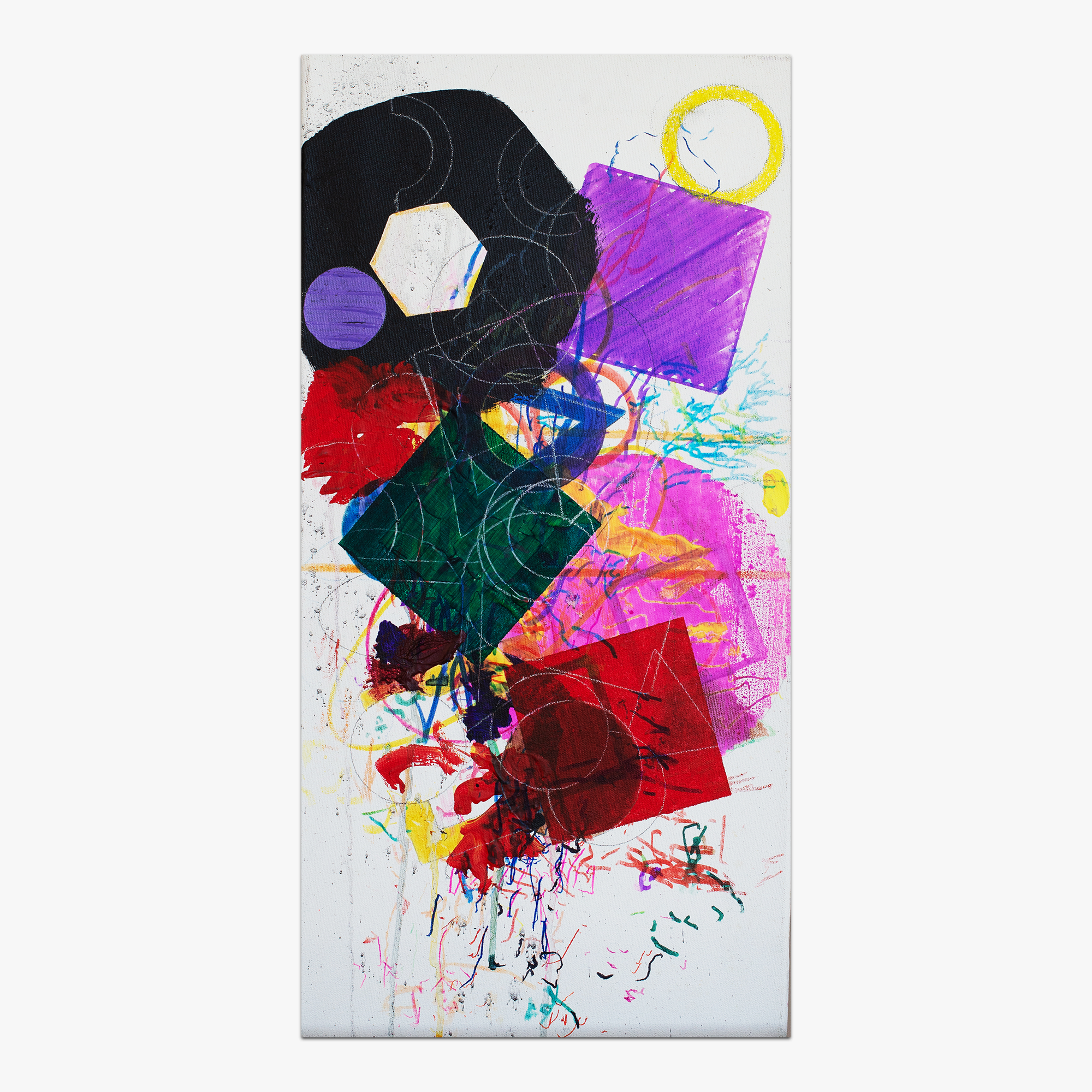 "Cinderella," an abstract acrylic painting by Amy Lambert.