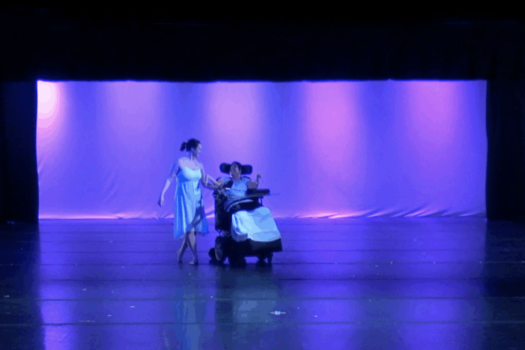 Jess Evans performing at River Dance Festival in 2025.