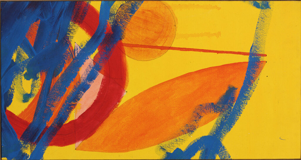 "Untitled," an abstract acrylic painting by David Miller.