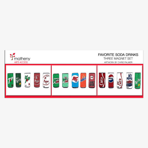 magnet set of soda can drawing