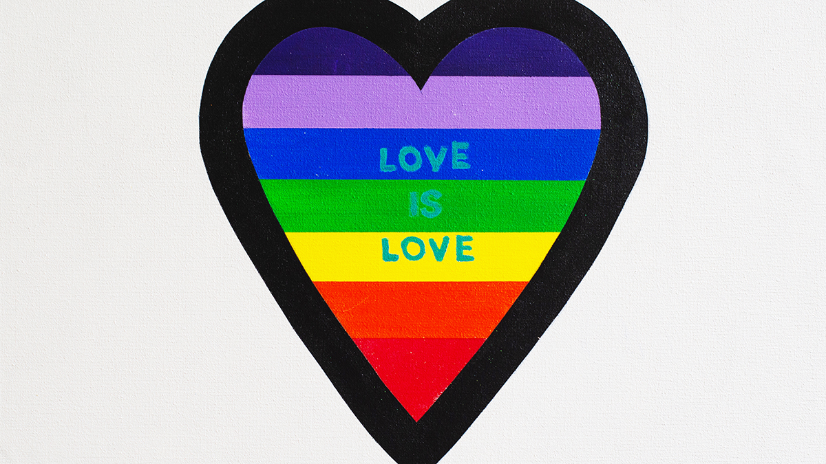 Detail from "Love is Freedom #5" by Isabell Villacis.