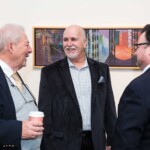 Guests attending Sotheby's New York artists' reception.