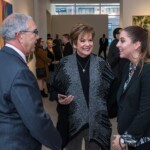 Matheny President Dr. Kendell Sprott and others at Sotheby's New York artists' reception.