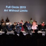 Artists and other performers on stage for curtain call in the Robert Schonhorn Arts Center during Full Circle 2019.