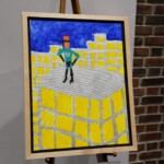 Painting by artist Chris Palmer on display at Access-ABILITY 2020.